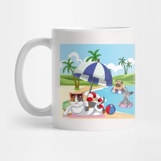 Party Pet Beach Swiming Mug